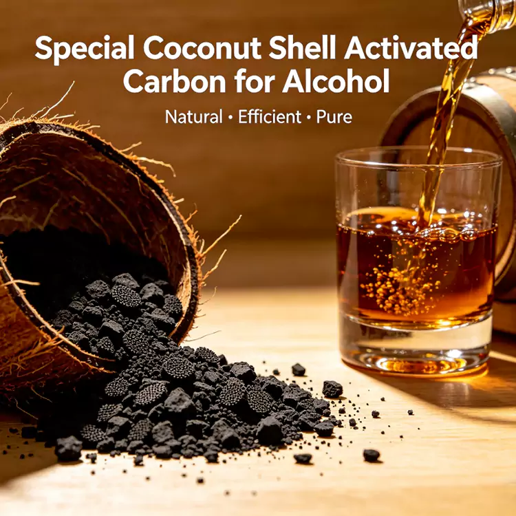 Coconut Shell Carbon para sa Liquor at Alcohol Purification