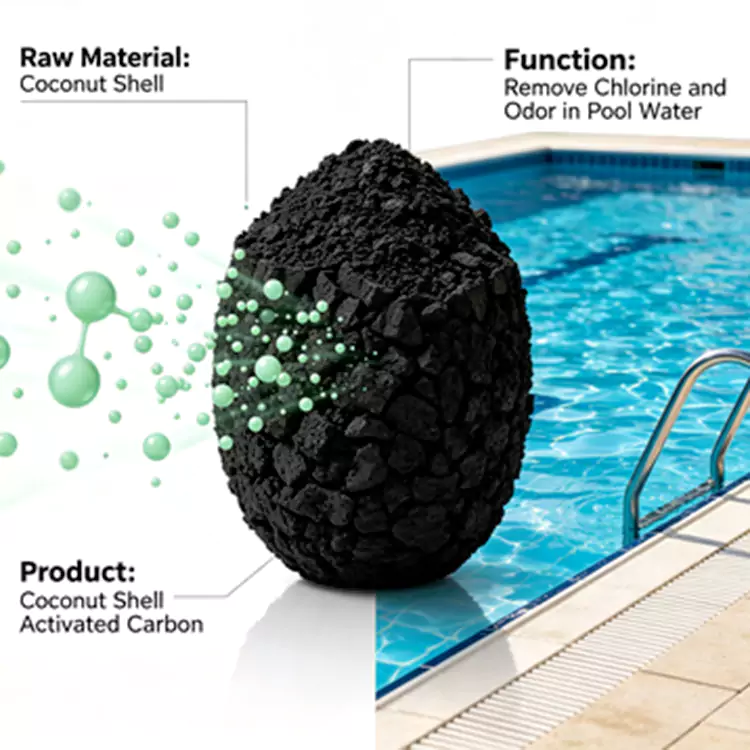 Swimming Pool at Circulating Water Dechlorination Carbon