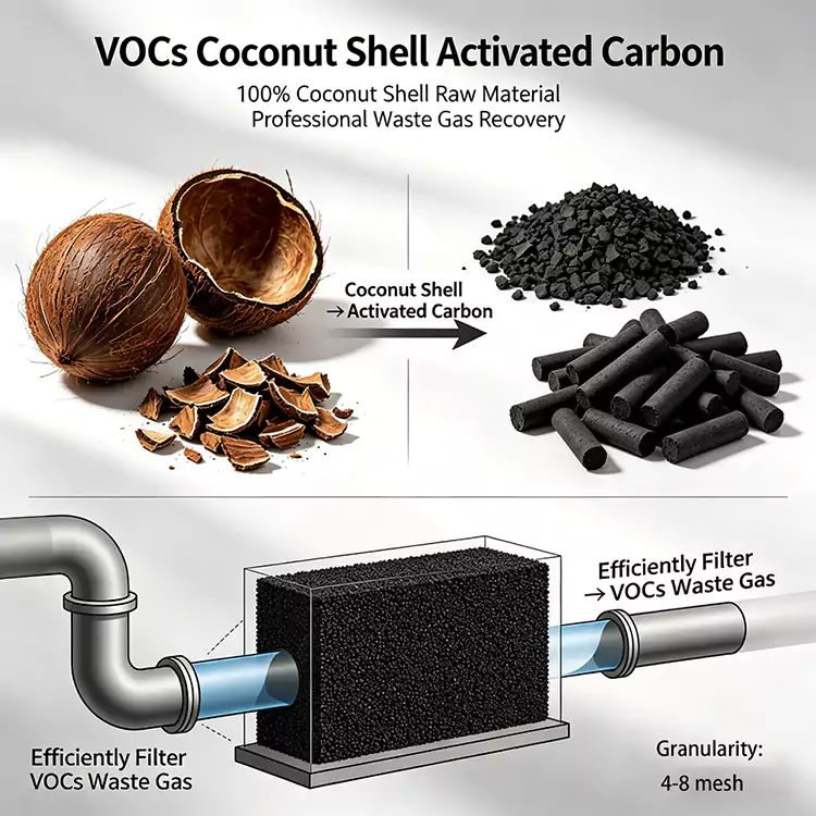 VOCs Recovery Coconut Shell Carbon
